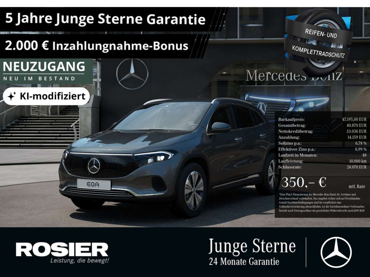 Mercedes-Benz EQA 350 — Mercedes-Benz EQA 350 4M Progressive Advanced+ AHK ACC LED
