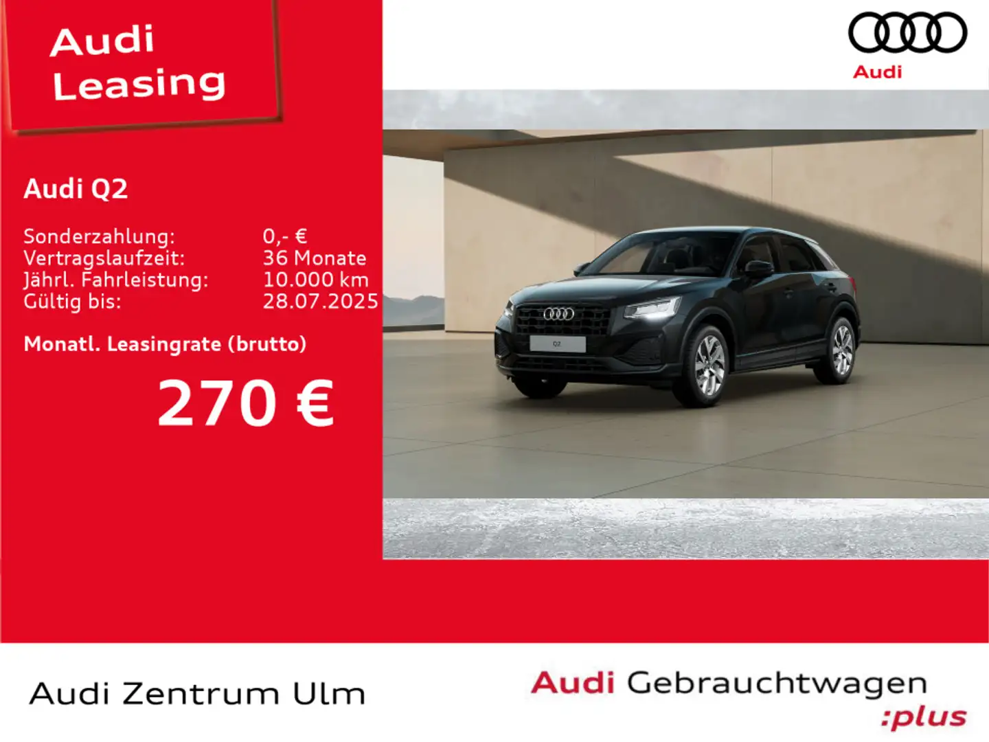 Audi Q2 advanced Black 35 TDI AHK-VOR. NAVI E-KLAPPE Schwarz - 1