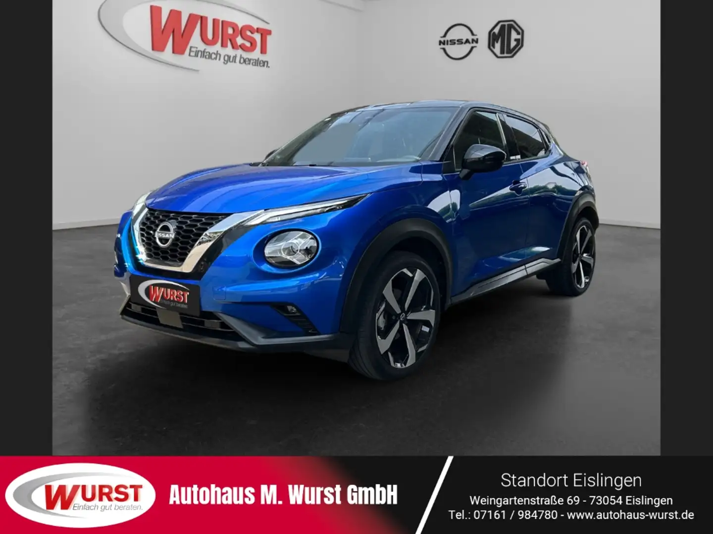 Nissan Juke Tekna 360 Grad Kamera Bose Leder Carplay Sitzheizu Blau - 1