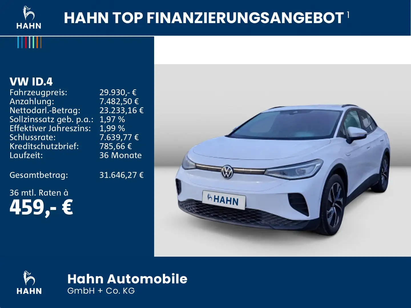 Volkswagen ID.4 Pro Performance 360° ACC AHK Matrix Wärmepu Weiß - 2