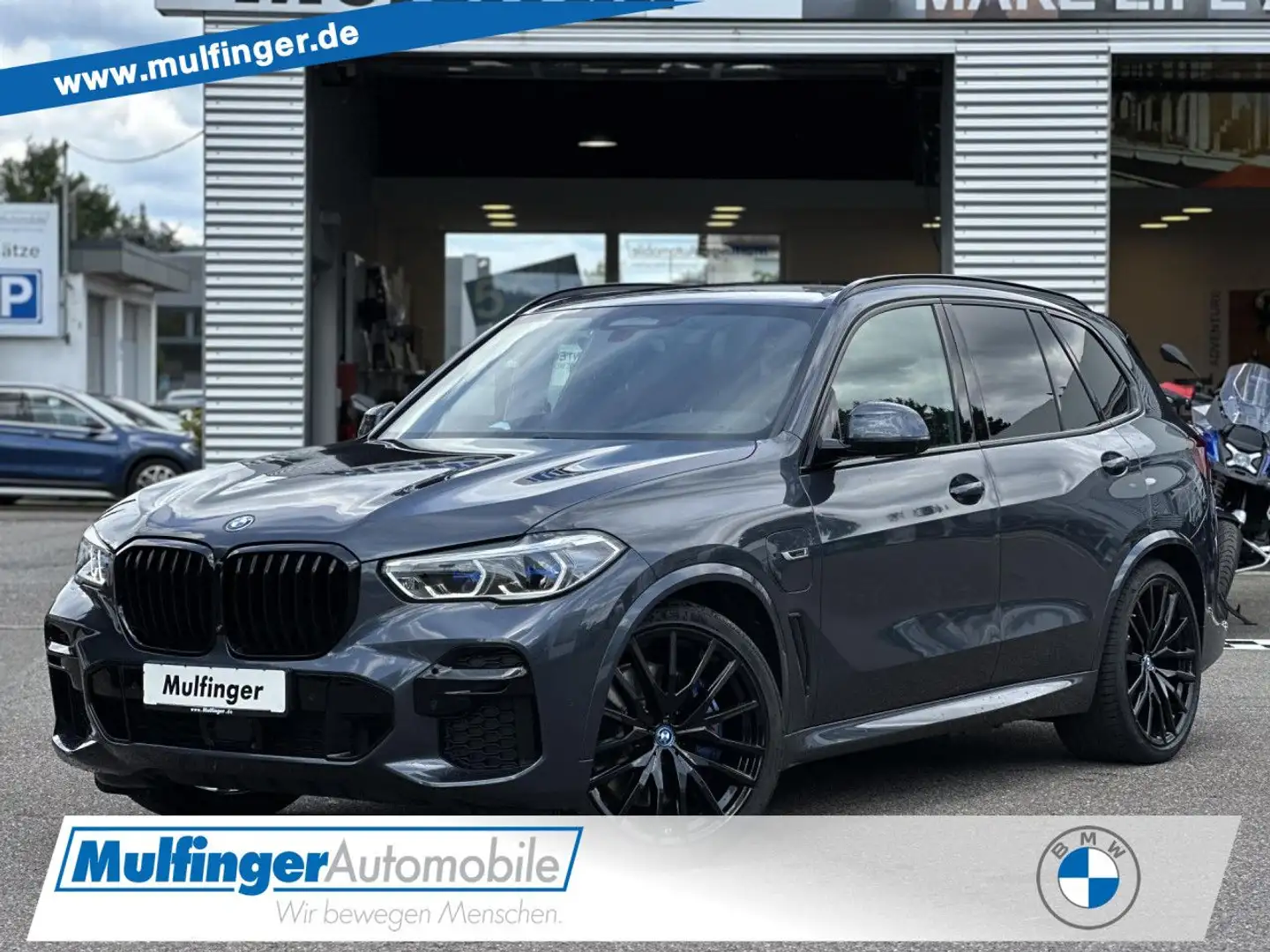 BMW X5 x45e M Sport IntAktivL.KomfS.ACC HUD AHK P+22 Grau - 1