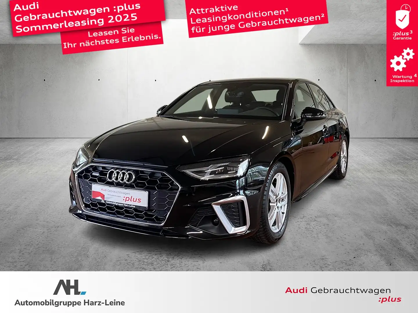 Audi A4 Lim. 45 TFSI S line quattro S-tronic Navi LED APS Noir - 1