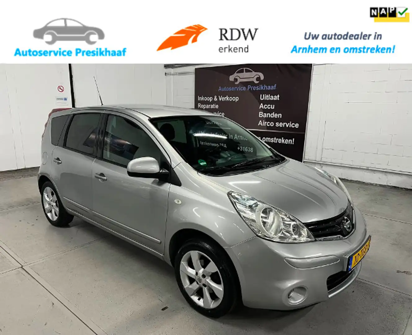 Nissan Note 1.6 Life + Automaat ECC / NAP / LM VELGEN Gris - 1