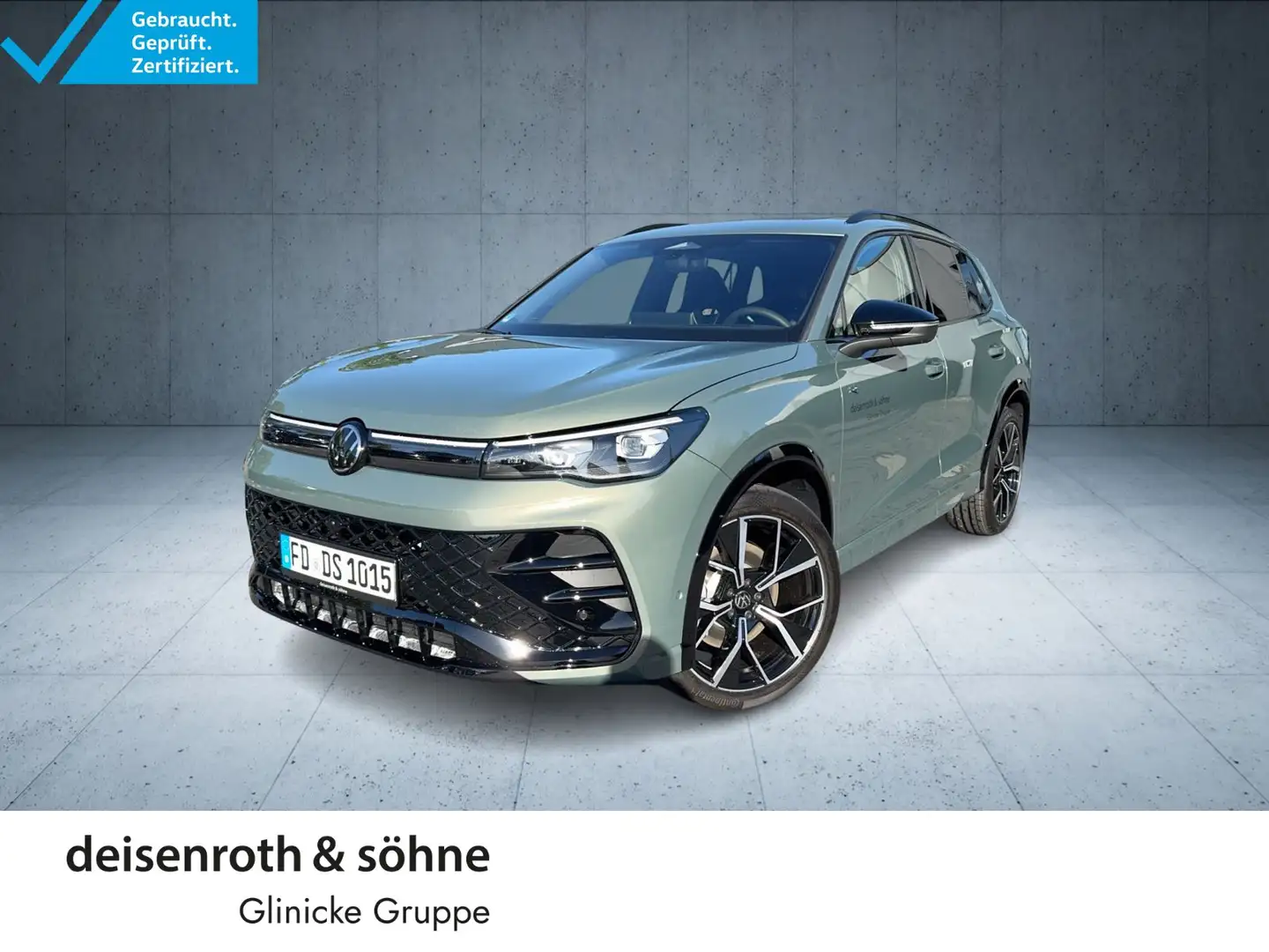 Volkswagen Tiguan R-Line 2.0 TSI 4M StHz/AHK/Pano/HDM/h&k/2 Grün - 1