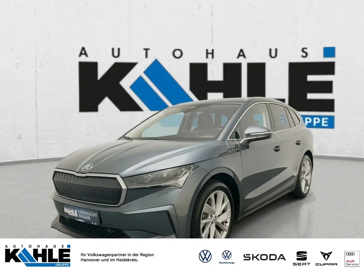 Skoda Enyaq iV 80 Suite Klima Navi Leder Rückfahrkamera Grau - 1
