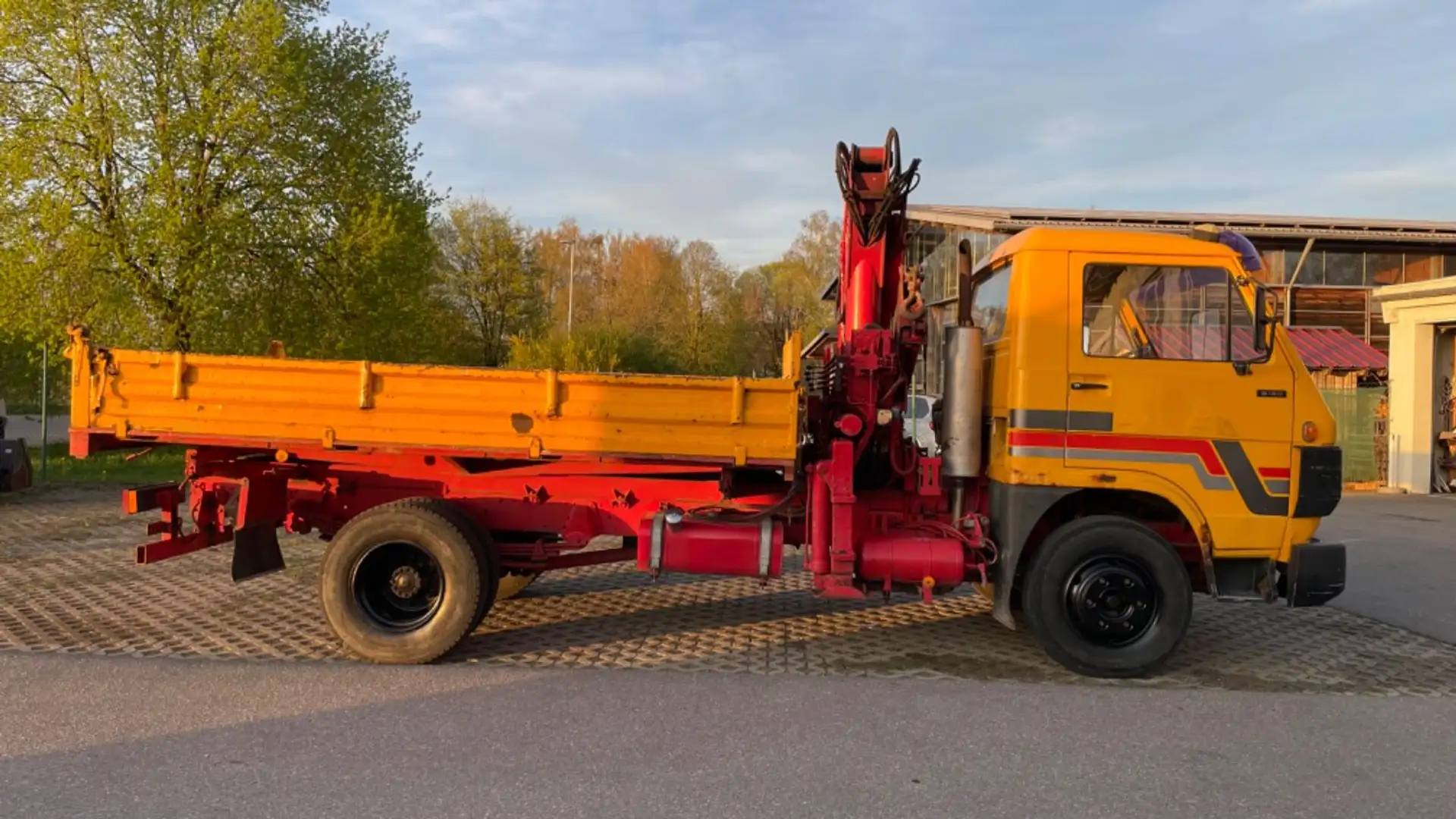 MAN 8.150*7,49T*MEILLER*3-S-Kipper*ATLAS*Kran*1-HAND Orange - 2