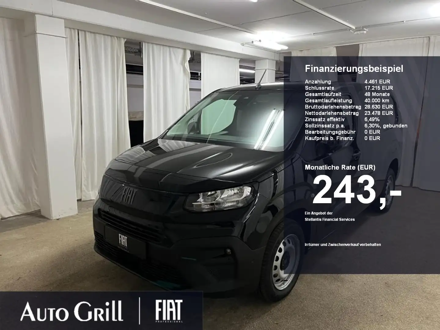 Fiat Doblo L2 Heavy CarPlay RüKa Durchladefunk AHKvor Noir - 1
