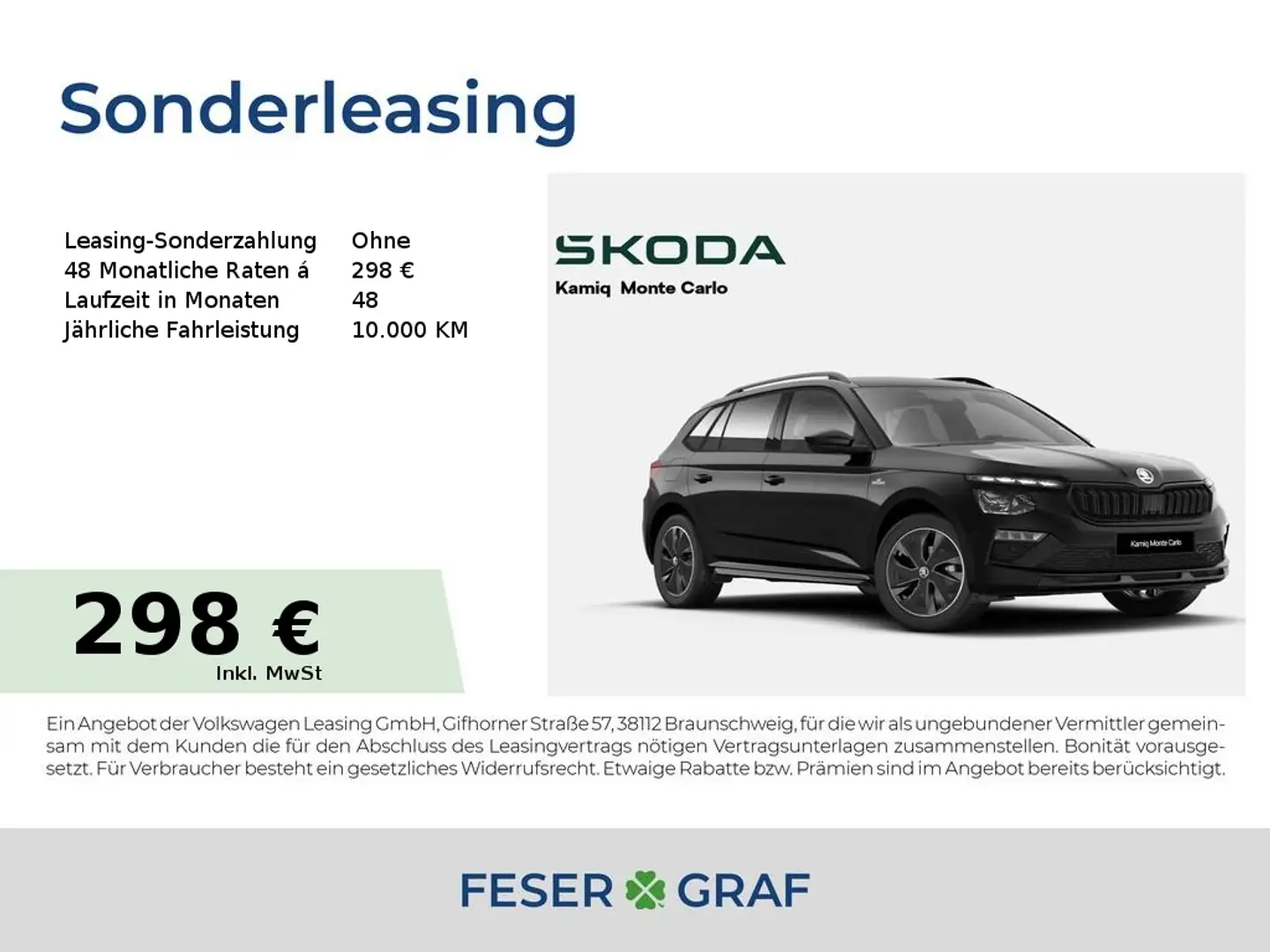 Skoda Kamiq Monte Carlo 1,5 TSI DSG *NAVI*KAM*ACC*SZH* Schwarz - 1