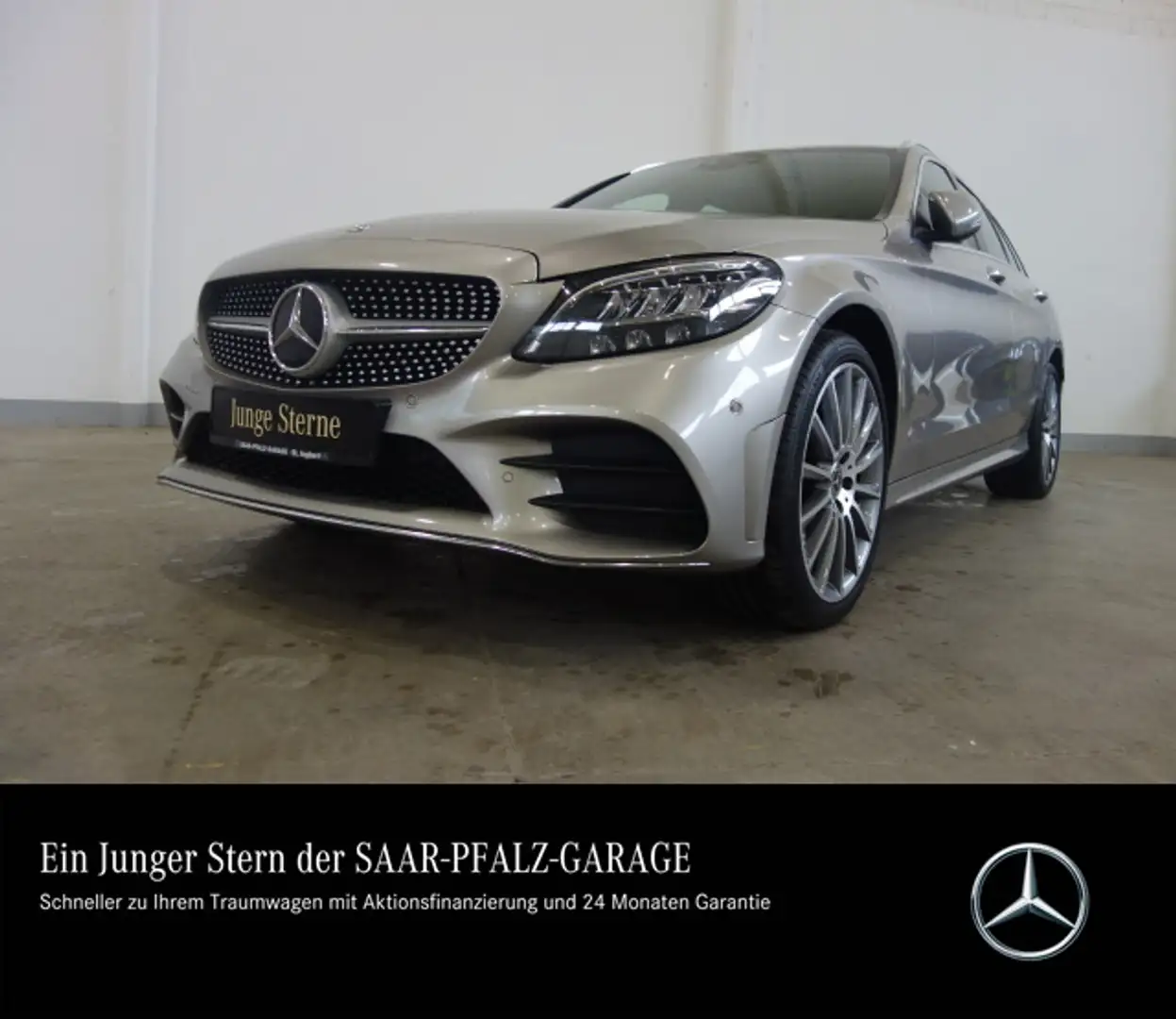 Mercedes-Benz C 200 C 200 4M T AMG*LED*NAVI*PTS*R-KAMERA*DAB*CARPLAY Silber - 2