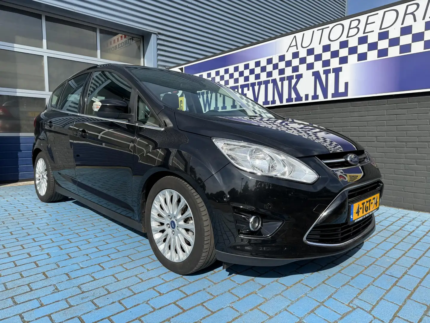 Ford C-Max 1.0 Lease Titanium 4 NIEUWE ALL SEASON CRUISE PARK Zwart - 1