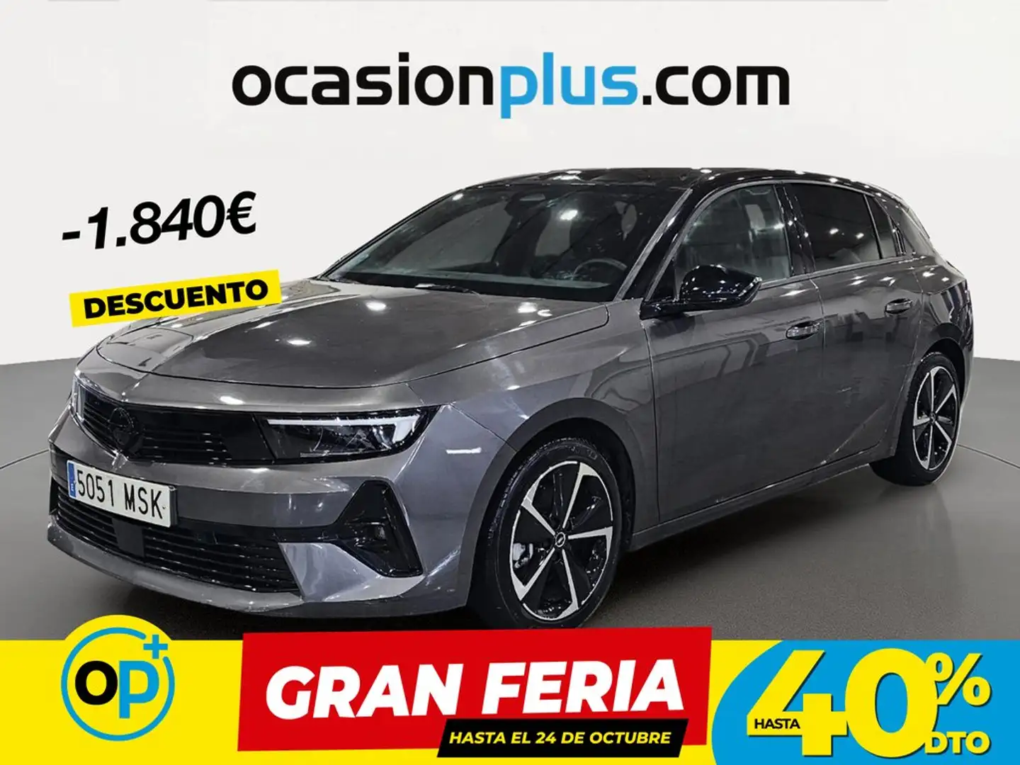 Opel Astra 1.5D DTH S/S GS Aut. 130 Gris - 1
