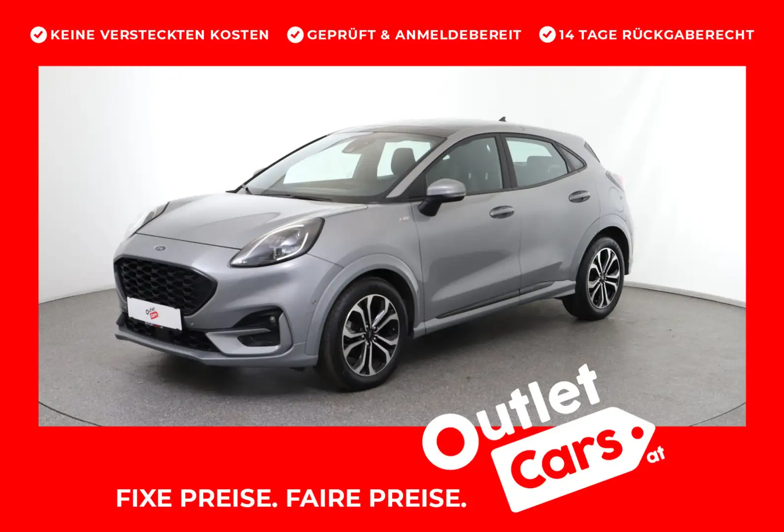Ford Puma 1,5 EcoBlue ST-Line Silber - 1