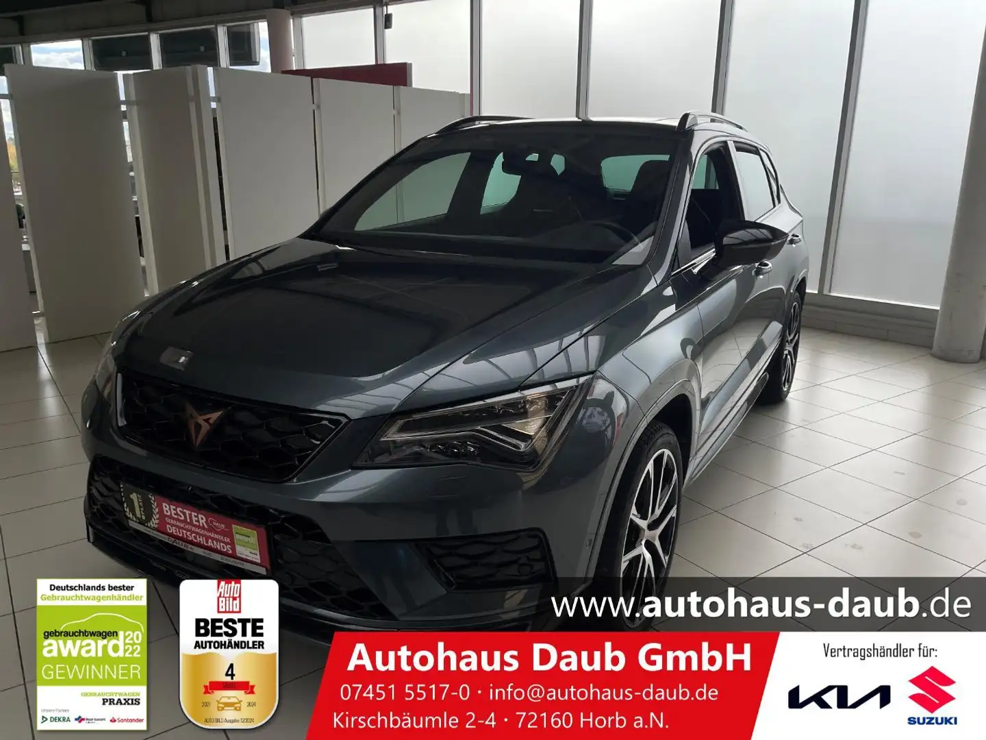 CUPRA Ateca 2.0 TSI DSG Allrad+Navi+AHK+Pano+Alu++++ Grijs - 1