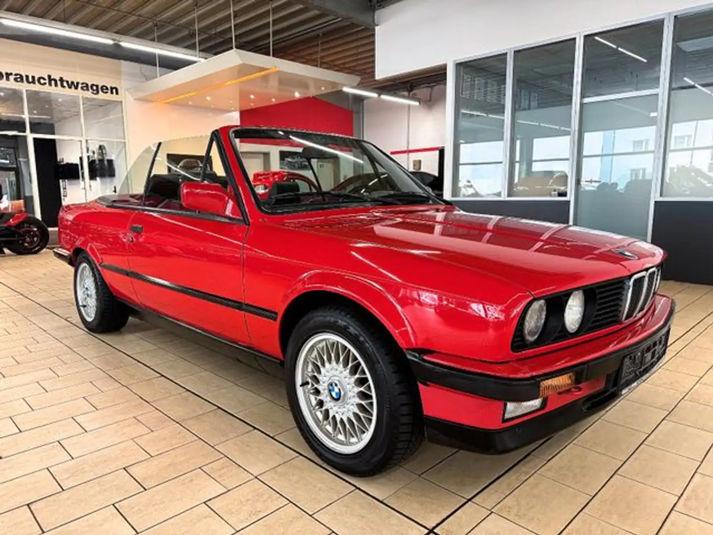 BMW 325 325i CABRIO *H-ZULASSUNG+LEDER+II.HAND* 118TKM Красный - 1