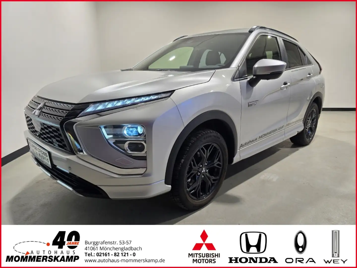 Mitsubishi Eclipse Cross PHEV 2,4 Select+Teilleder+LED+360°Kamera. Allrad P Silber - 1