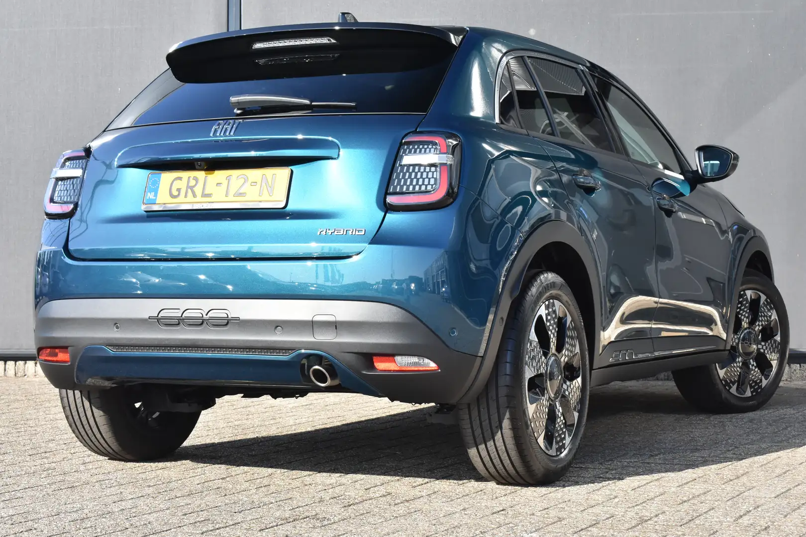 Fiat 600 1.2 Hybrid La Prima Automaat | Vol-Leder | Elektr. Bleu - 2
