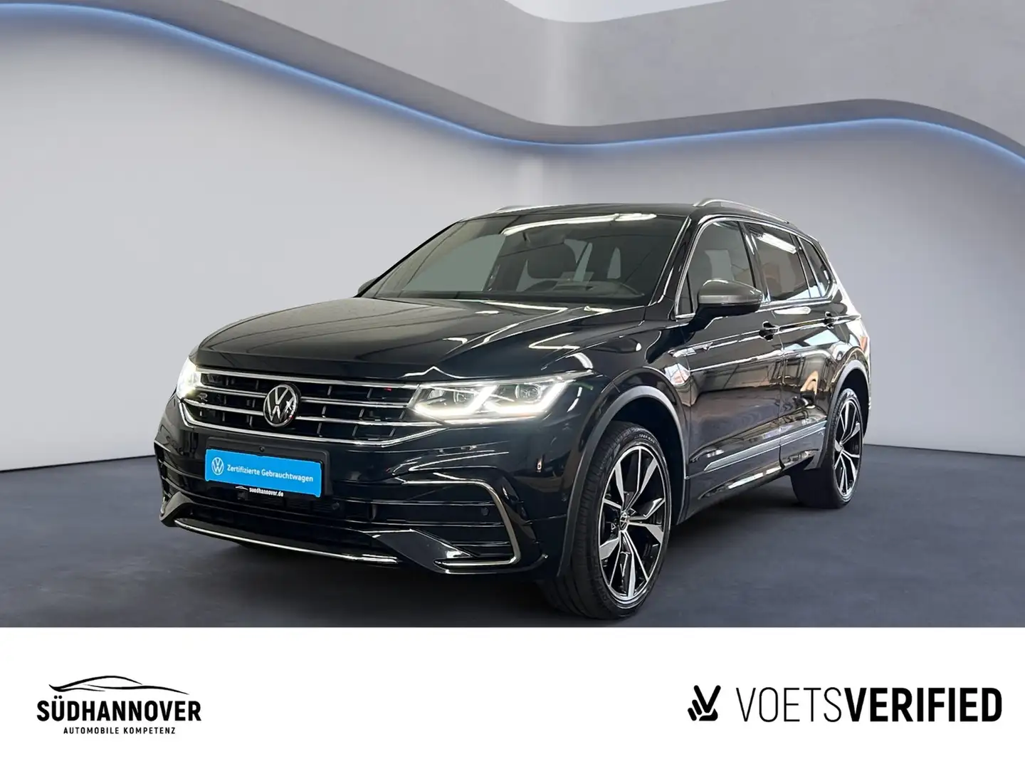 Volkswagen Tiguan Allspace R-Line 2.0 TDI 4Motion DSG STHZG Zwart - 1