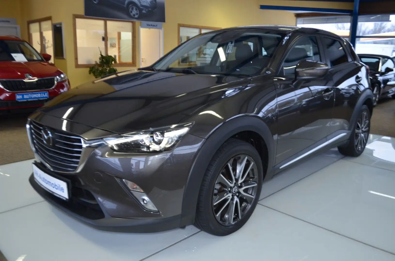 Mazda CX-3 Sports-Line XENON / NAVI / LEDER / HEAD-UP Gris - 1