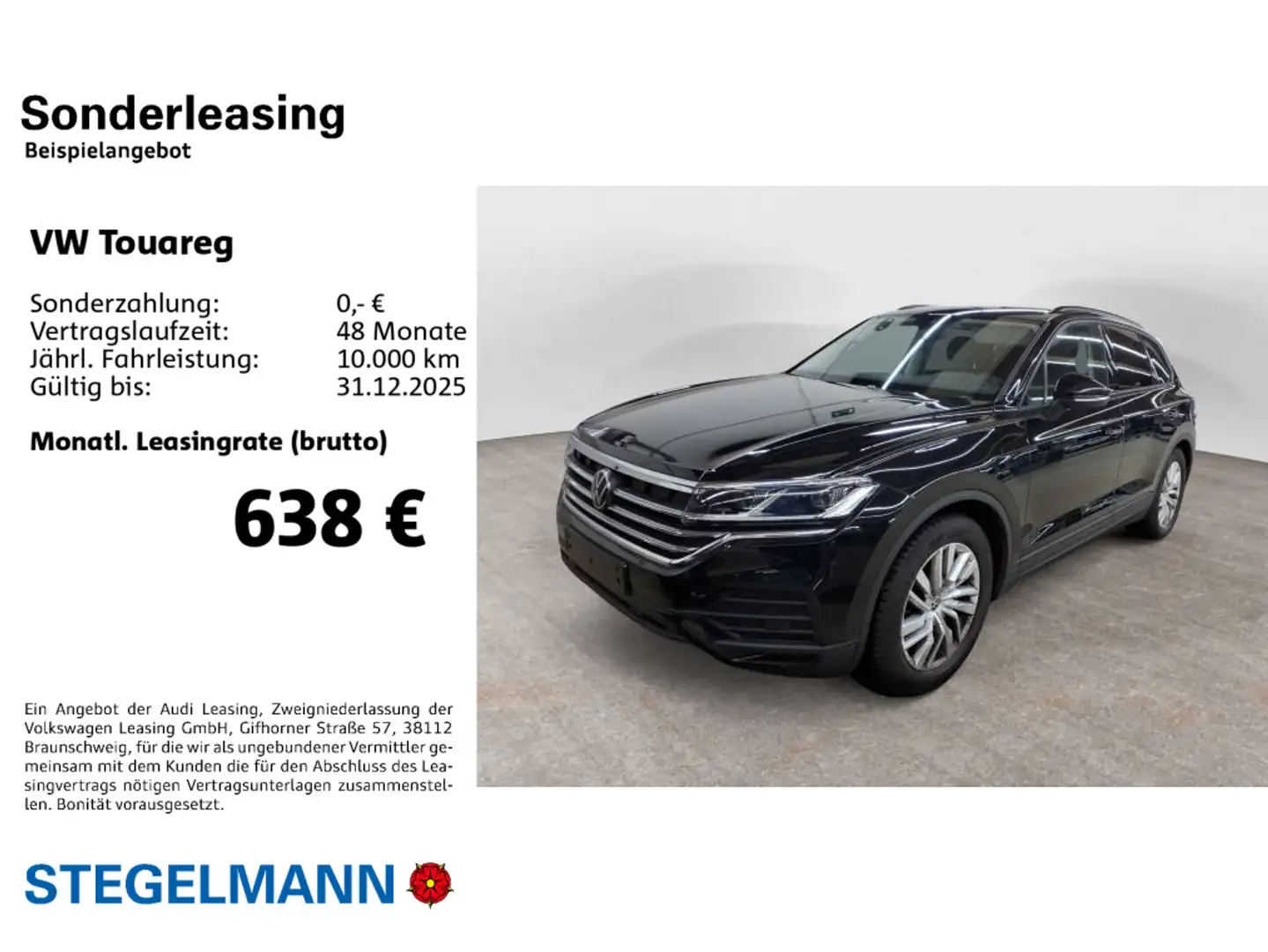 Volkswagen Touareg 3.0 TDI Tiptr. 4M *AHK*Luft*LED*Navi* Schwarz - 2
