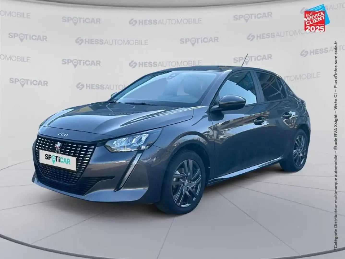 Peugeot 208 1.2 PureTech 75ch S\u0026S Style Gris - 1