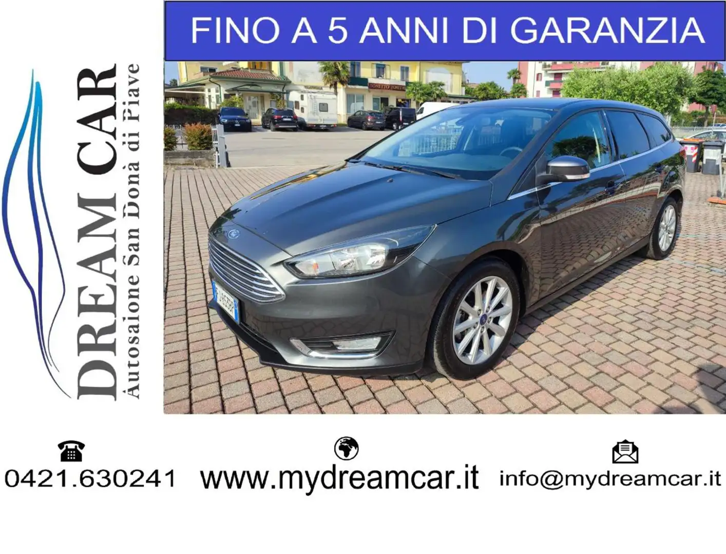 Ford Focus 1.5 TDCi 120 CV Start&Stop SW Plus Grigio - 1