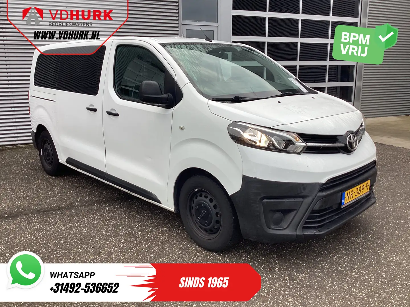 Toyota Proace Shuttle 1.6 D-4D Incl. BTW/BPM € 12.975,- EXPORT K Wit - 1