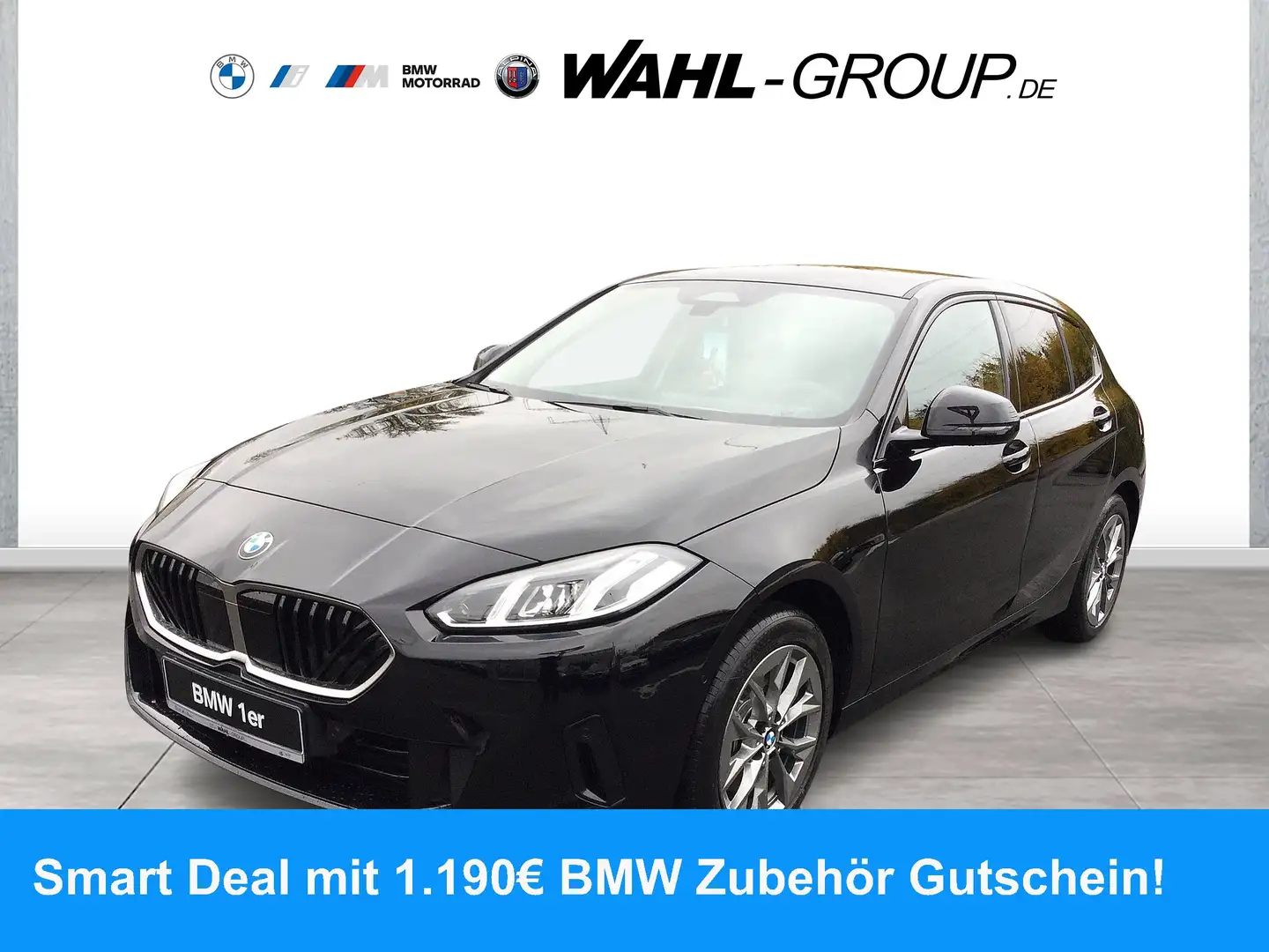 BMW 120 Sport AHK LED Navi SHZ ActiveGuard Noir - 1