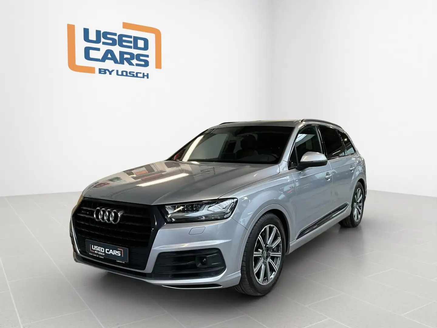 Audi Q7 S-LINE+50TDI+QUATTRO+S-TRO+7pl Srebrny - 1