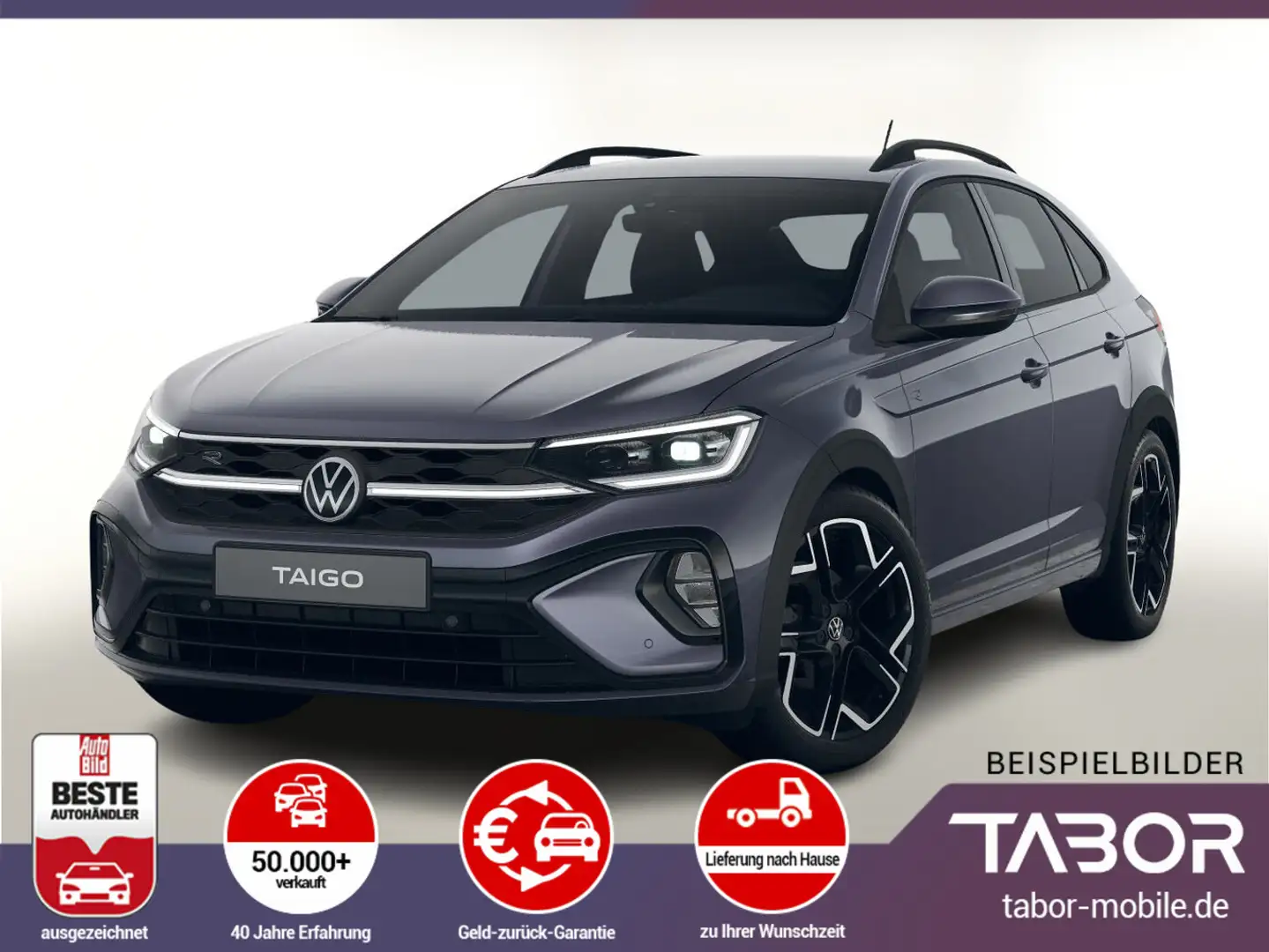 Volkswagen Taigo 1.5 TSI 150 DSG R-Line Matrix SHZ 2ZClim Grau - 1