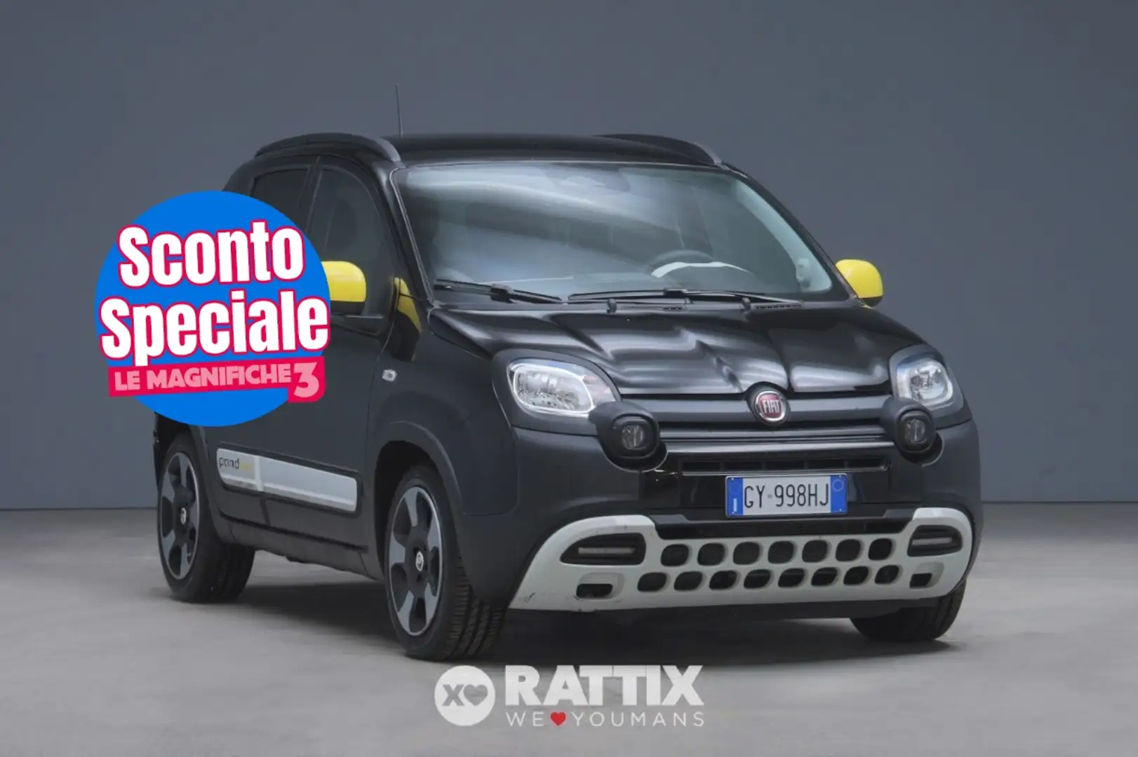 Fiat Panda Pandina 1.0 Firefly Hybrid 70CV Cross Schwarz - 1