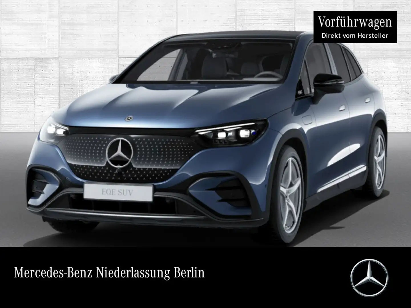 Mercedes-Benz EQE SUV EQE 350 AMG+NIGHT+PANO+360+AHK+BURMESTER+KEYLESS Blau - 1