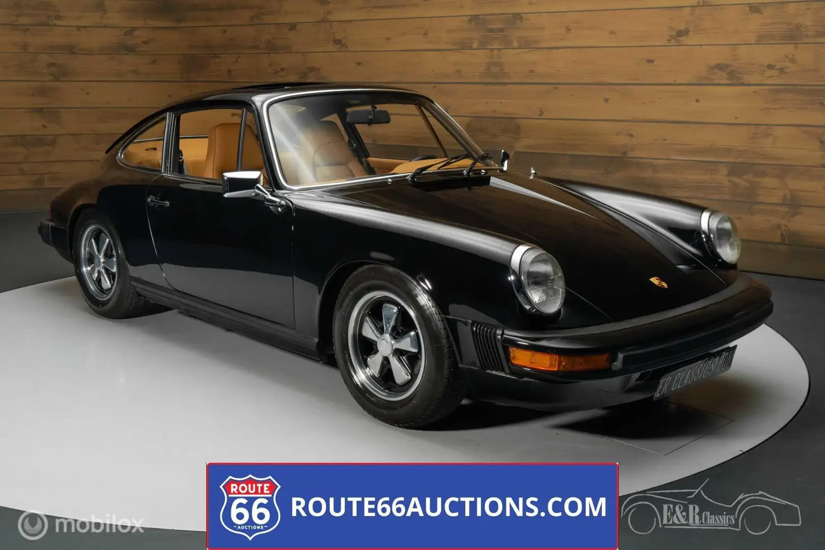 Porsche 912E 1976 | Route 66 auctions Siyah - 1