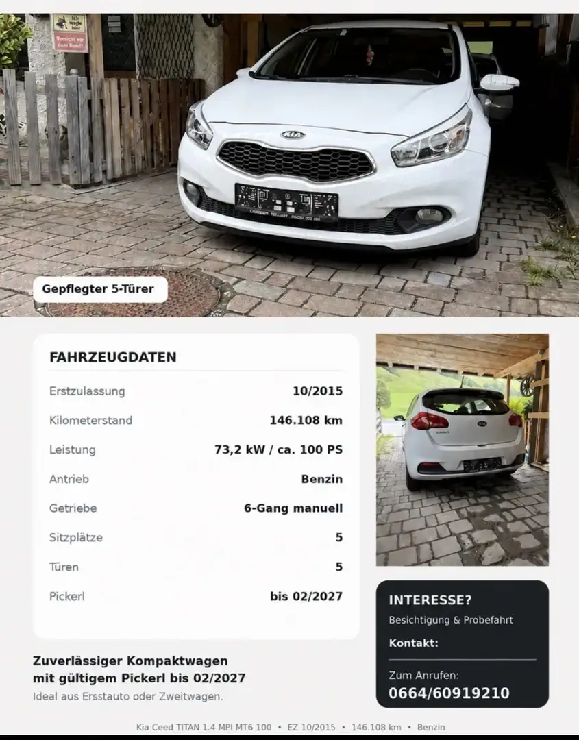Kia Ceed / cee'd 1,4 MPI Titan - 1