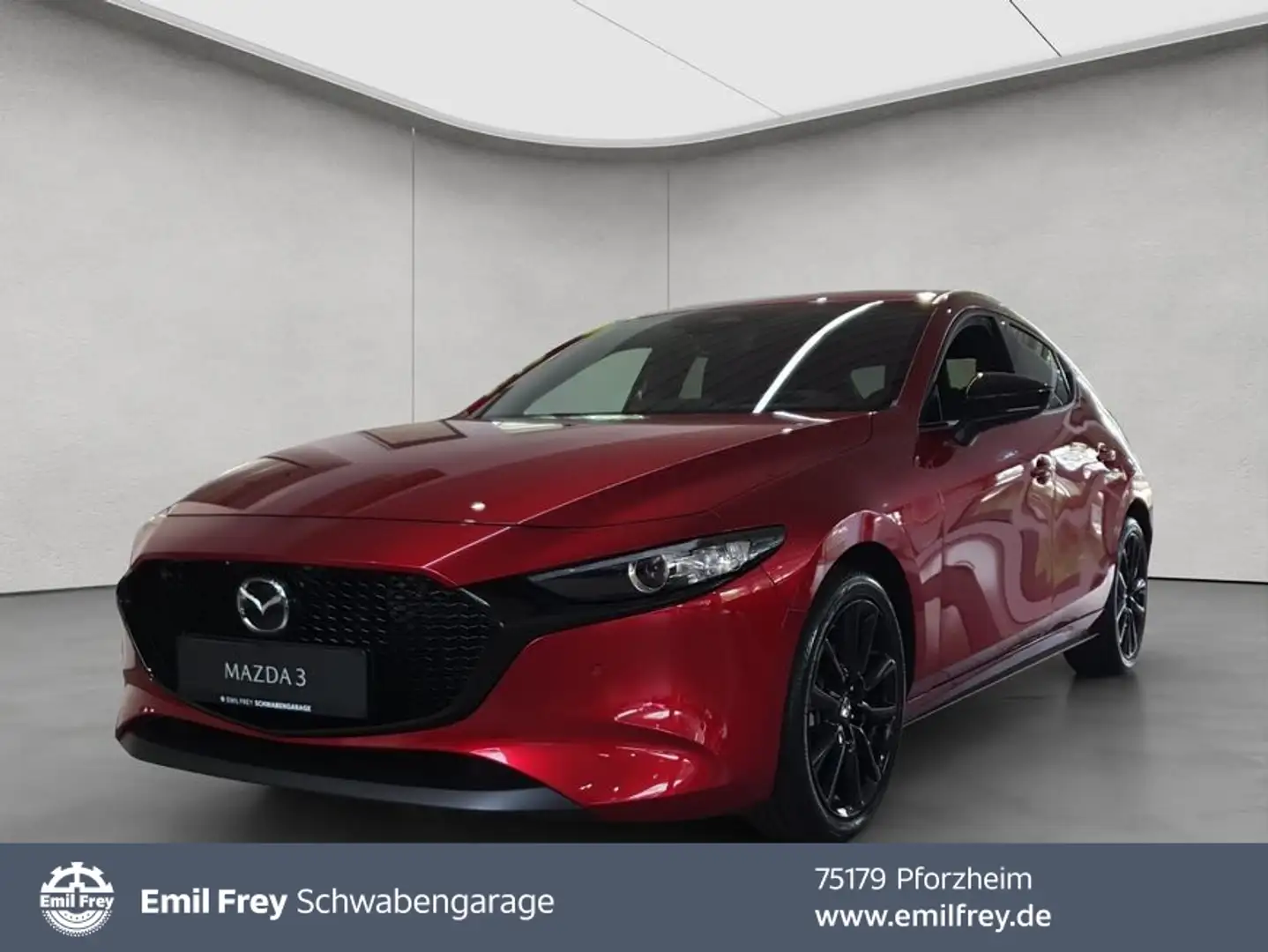 Mazda 3 e-SKYACTIV-G 140 M HYBRID Aut. HOMURA Rot - 1