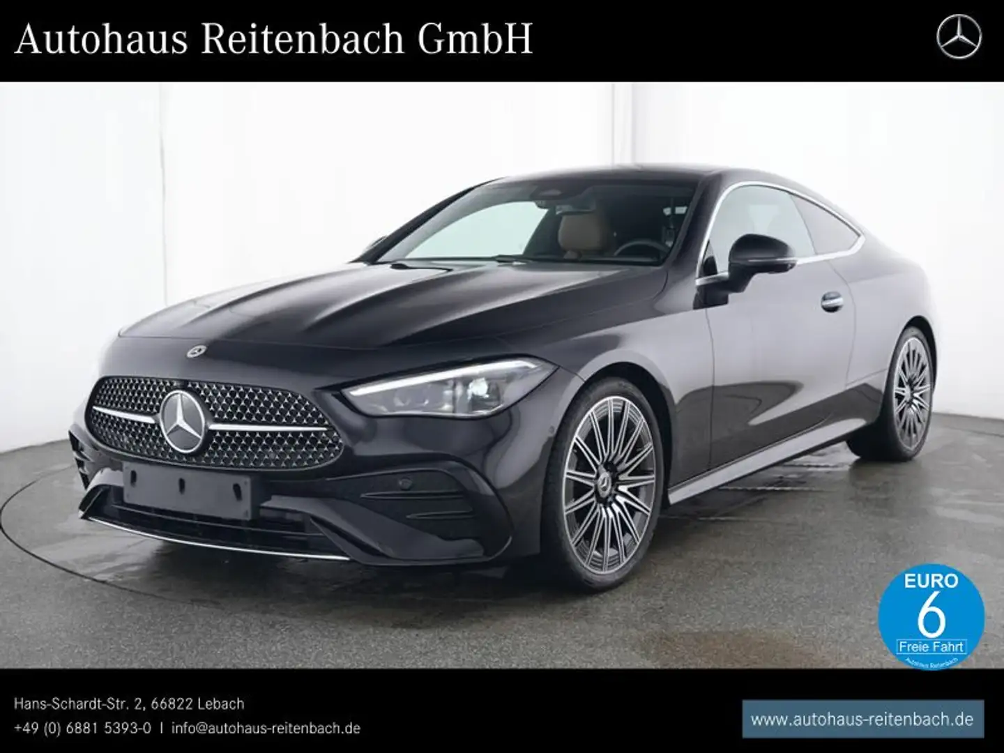 Mercedes-Benz CLE 220 CLE220d COUPE AMG+PANO+20 LEDERBRAUN+360+AMBIENE Schwarz - 1