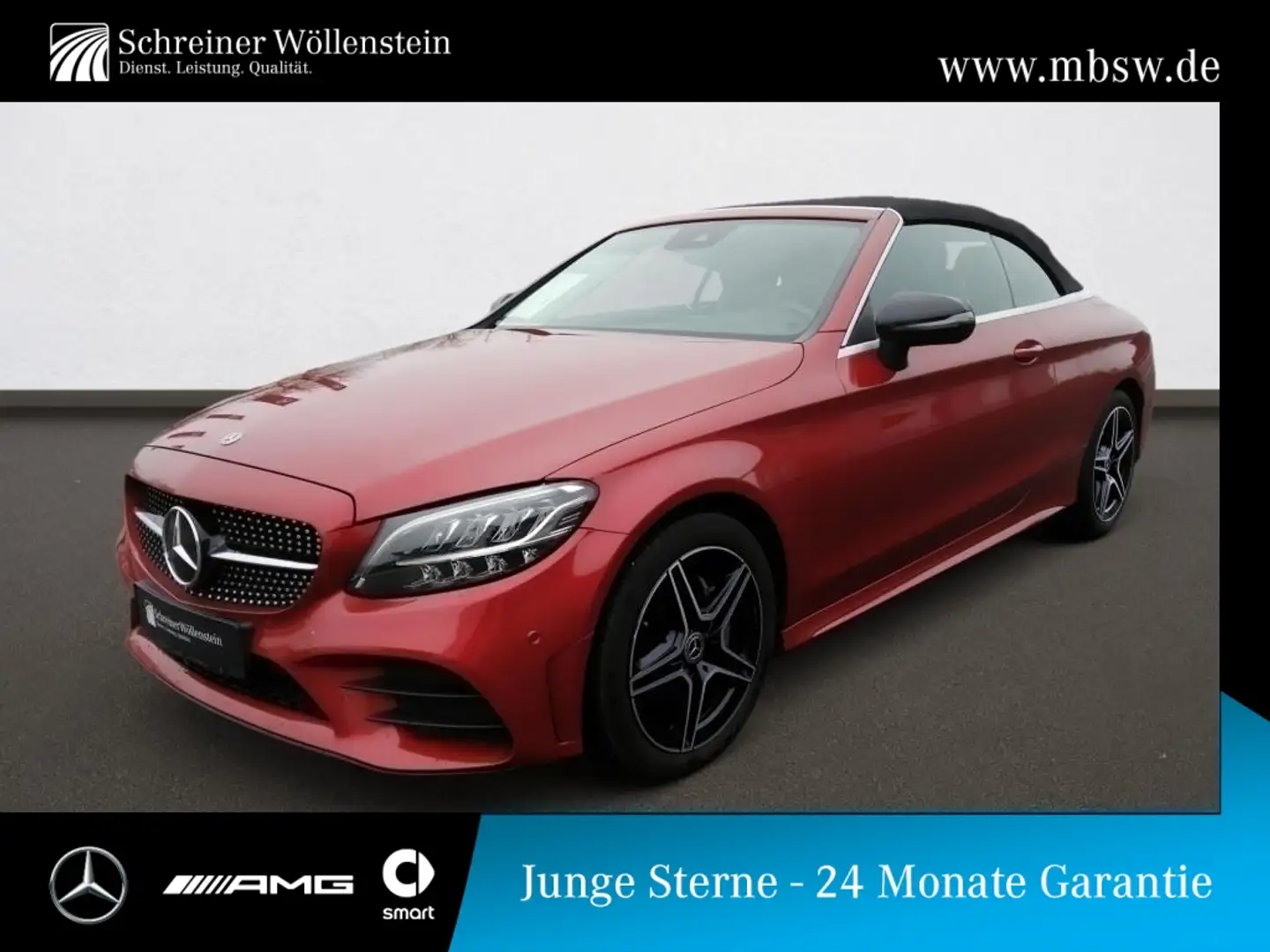 Mercedes-Benz C 200 Cabrio *AMG*Night*Ambi*RKam*AIRSCARF* Rot - 1