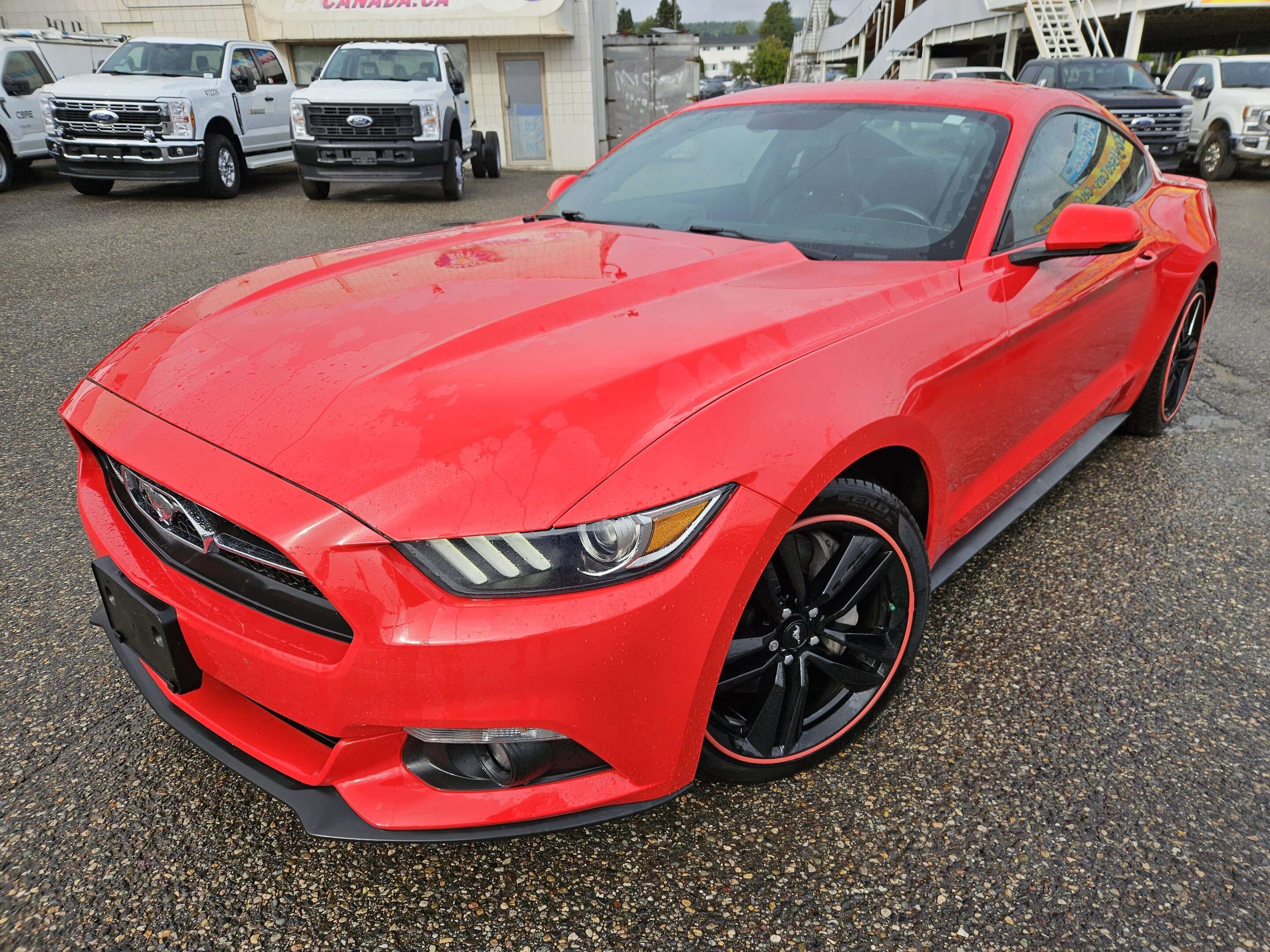 Red 2015 Ford Mustang Coupe Rear-Wheel Drive Automatic