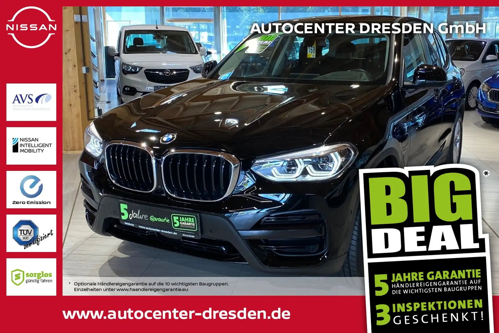 BMW X3 xDrive 30e Advantage ACC LED Kam Navi WR&SR Schwarz - 1