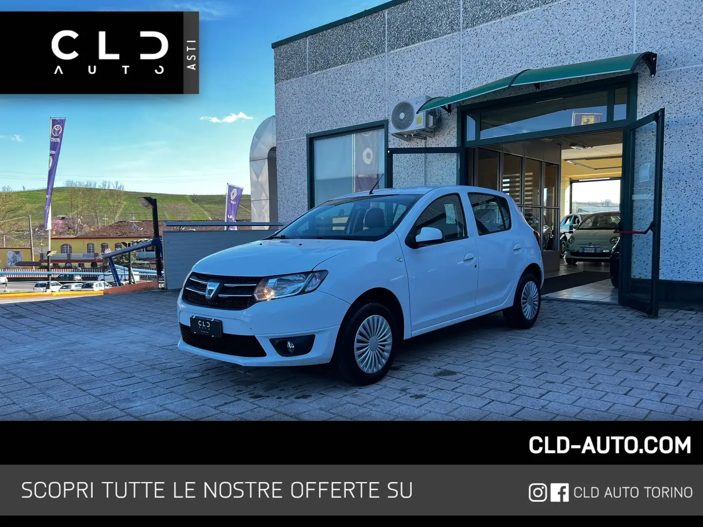 Dacia Sandero 1.2 Extra 75cv NEOPATENTATI Blanc - 1