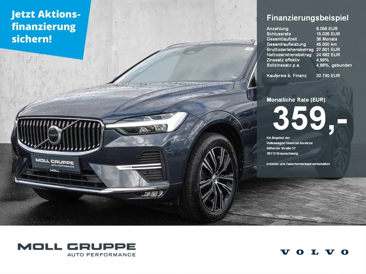 Volvo XC60 B4 AWD Inscription LED Kamera Sthz. Blu/Azzurro - 1
