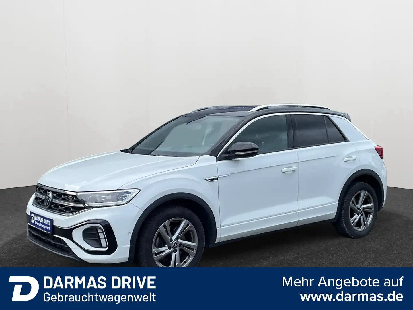 Volkswagen T-Roc T-Roc 2.0 TDI SCR DSG R-Line Navi AHK Allwetter Blanc - 1
