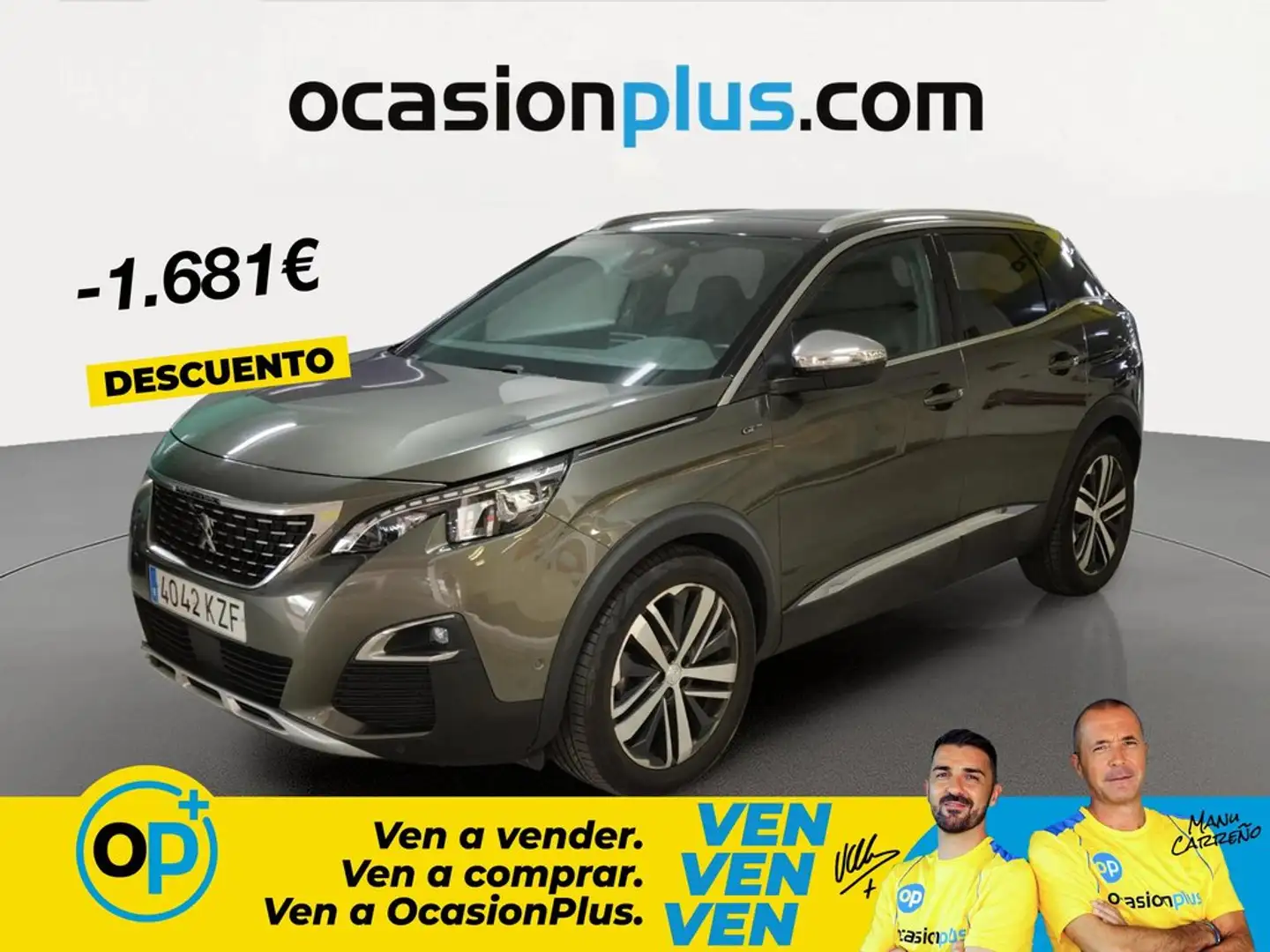 Peugeot 3008 2.0BlueHDi GT S&S EAT8 180 Gris - 1
