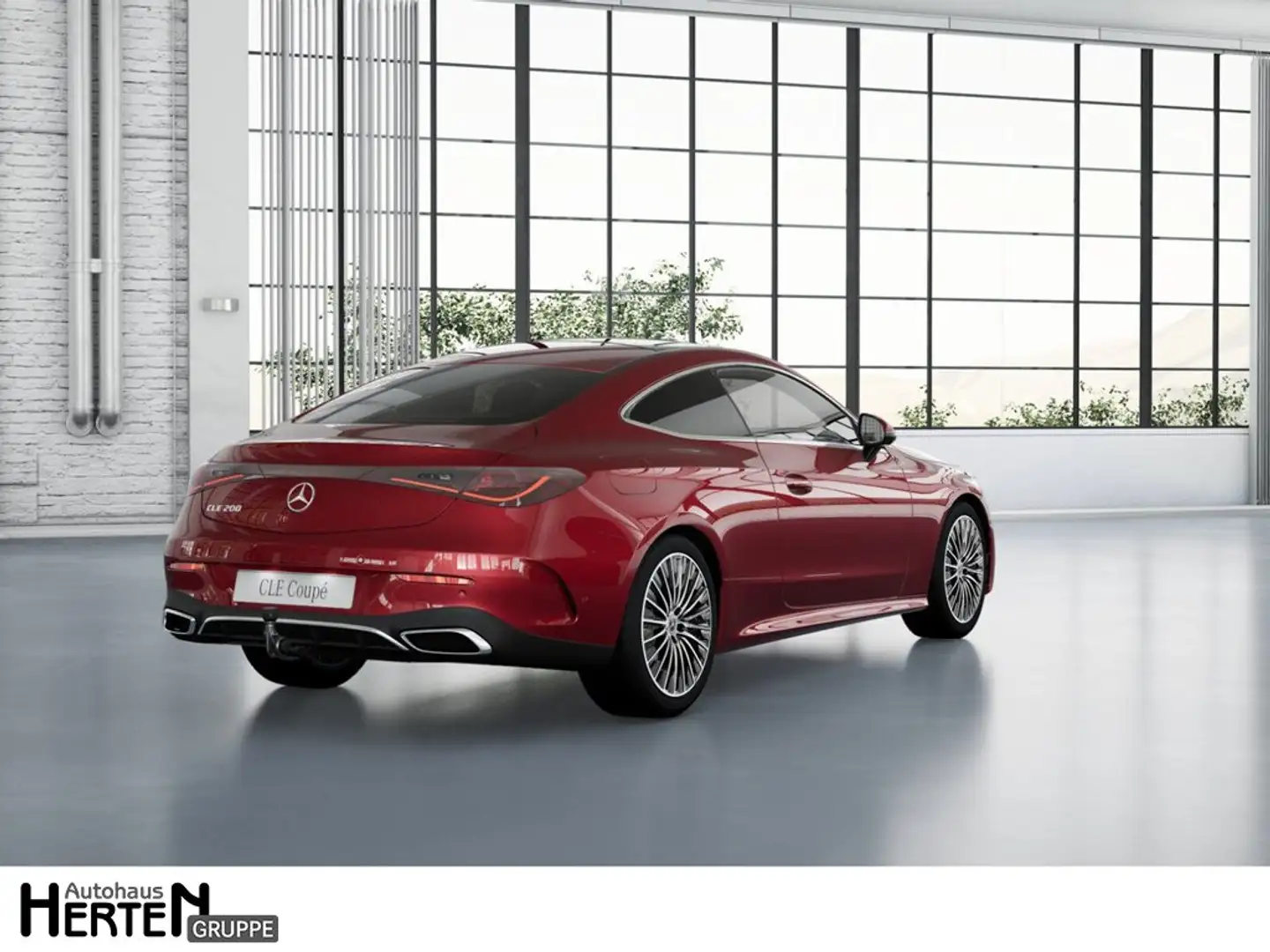 Mercedes-Benz CLE 200 Coupe+AMG ADVANCED+DISTRONIC+PANO+HEADup Czerwony - 2
