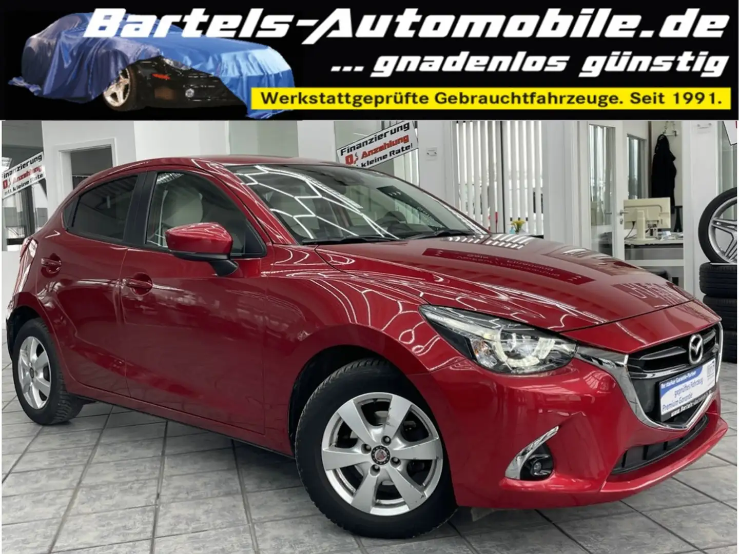 Mazda 2 1.5 SkyActive-G Sports-Line, LED, HUD, Leder Rot - 1