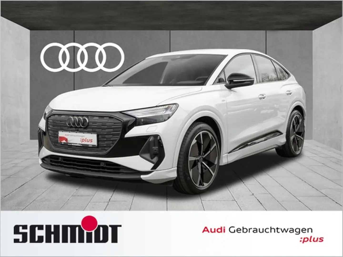 Audi Q4 e-tron Sportback 40 S line LM21 Matrix LED ACC AHK Nav... Weiß - 1