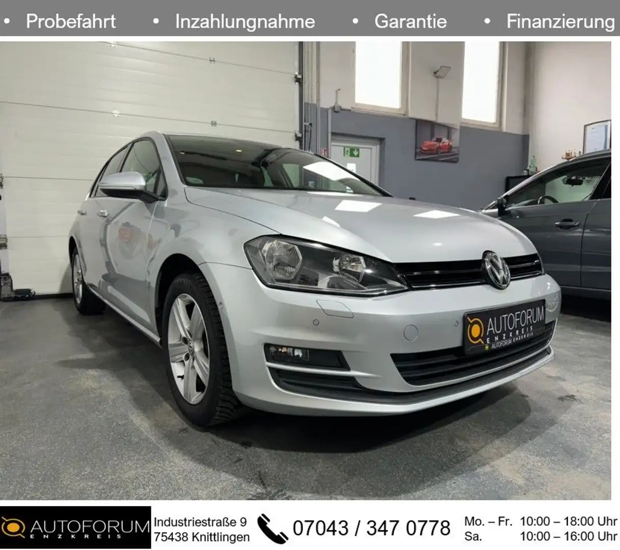 Volkswagen Golf 7 1.4 TSI DSG BMT *NAVI*SHZ*PDC*TEMP Zilver - 1