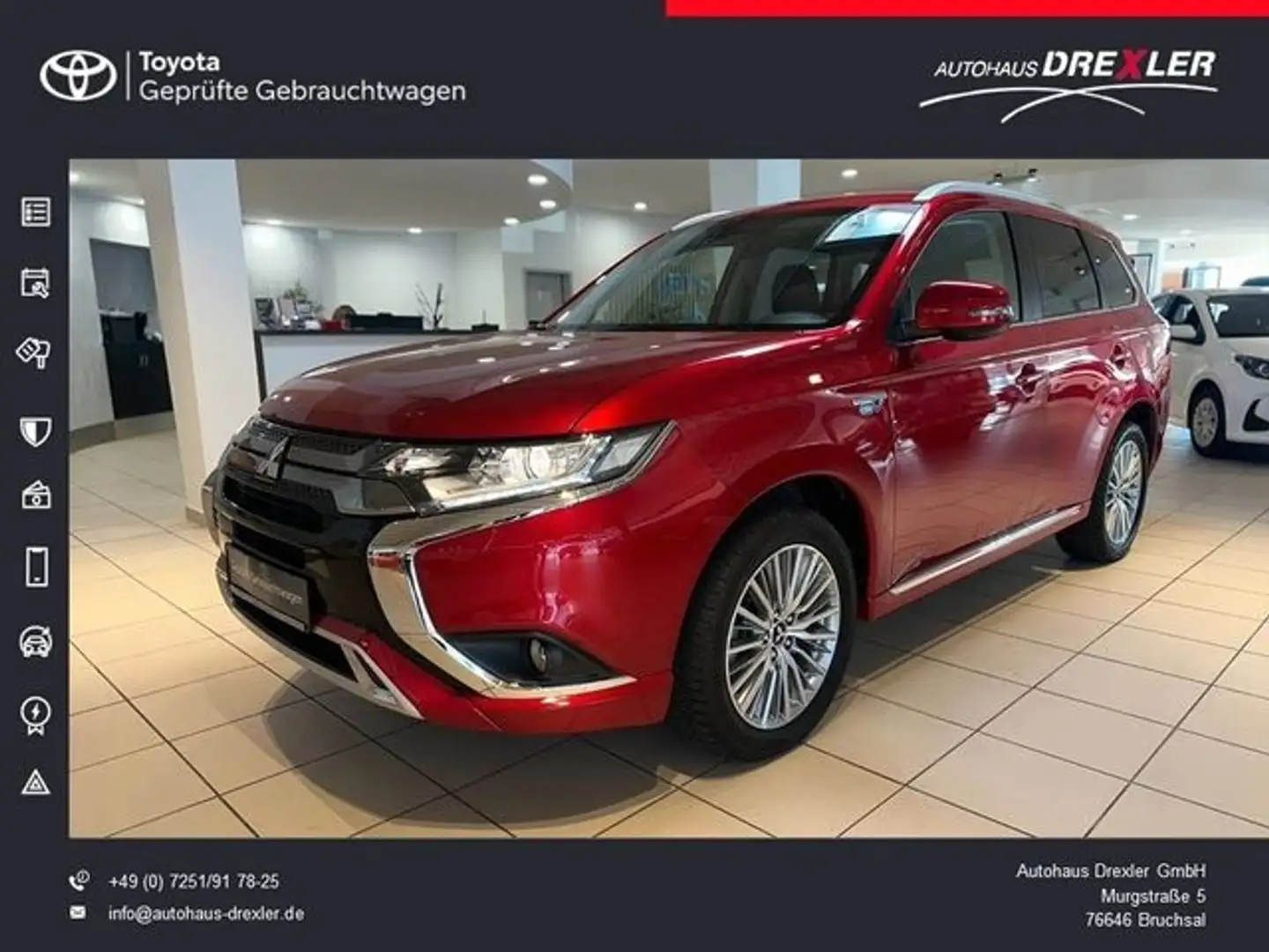 Mitsubishi Outlander Basis (Navi, Kamera) Rojo - 1