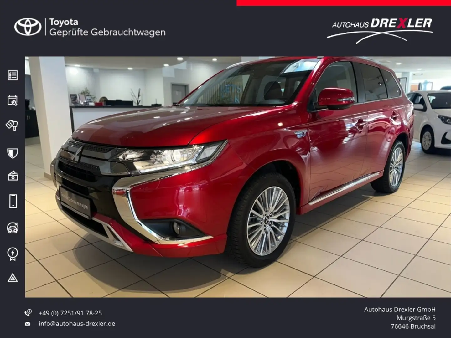 Mitsubishi Outlander Basis (Navi, Kamera) Rot - 1