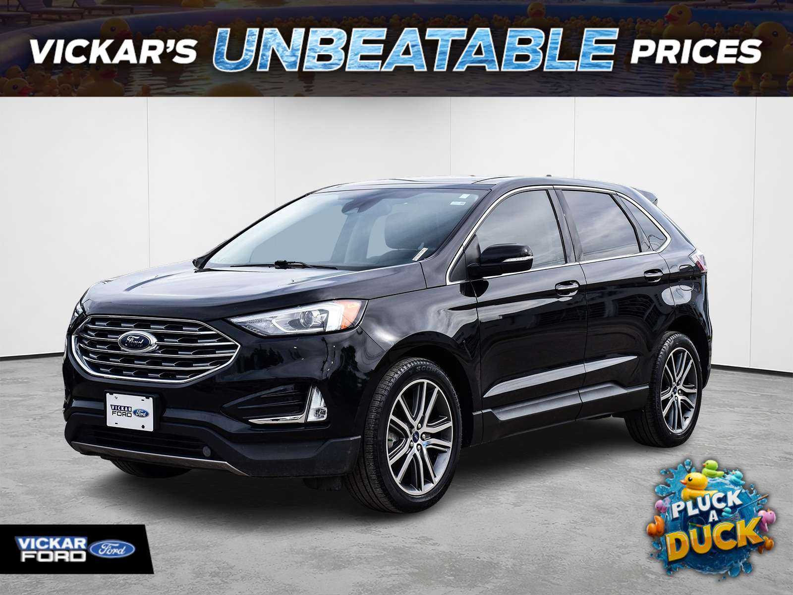 Black 2021 Ford Edge SUV / Crossover All-Wheel Drive Automatic