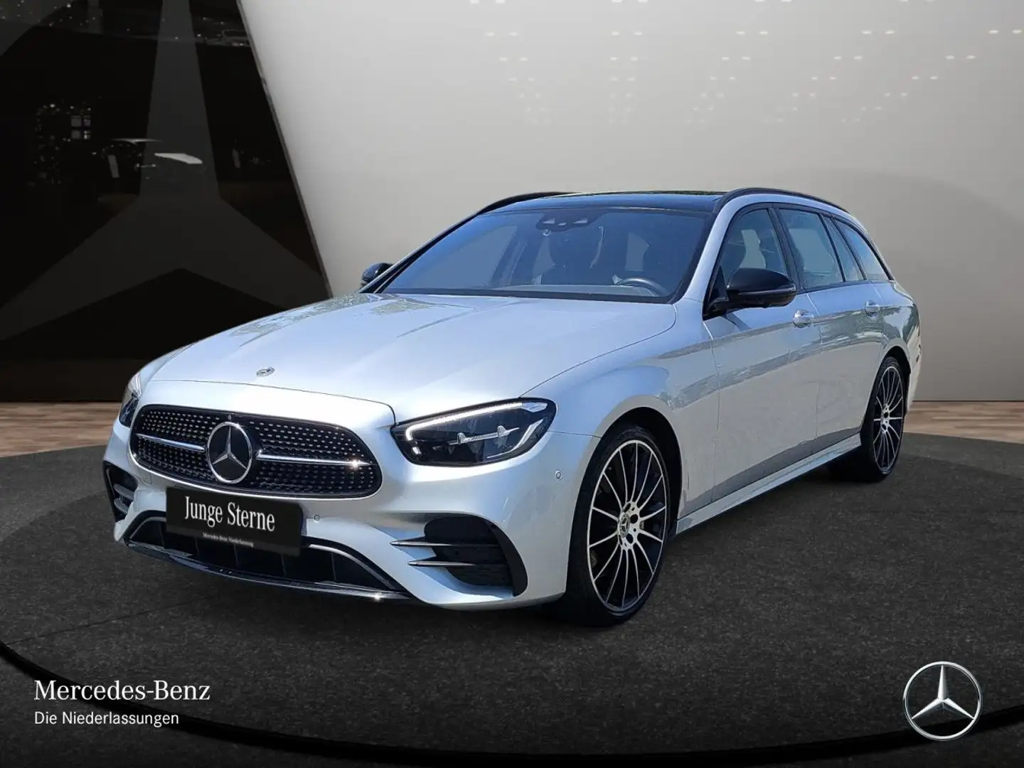 Mercedes-Benz E 400 d T 4M AMG+NIGHT+PANO+360+LED+STHZG+FAHRASS Argent - 2